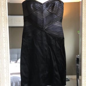 Black BCBG dress with sweetheart neckline